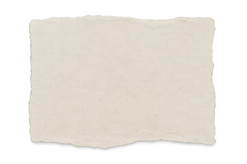 Torn paper texture blank message space with ripped edges on a transparent background for design element