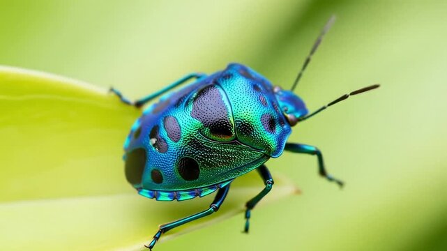 Jewel Bug Closeup Macro Insect Metallic Wildlife Entomology Jewel Beetle