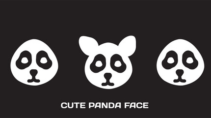 cute little panda illustration