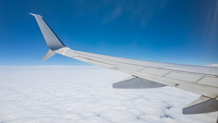 Obraz premium Breathtaking view through airplane window