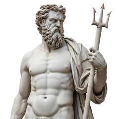 Obraz premium Statue of Poseidon - Ancient Greek God of the Sea.