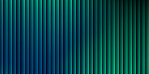 Obraz premium Futuristic neon texture with vibrant shades of blue green gradients and bright smooth fluted vertical lines. Bold dynamic design blending smooth tones and radiant colors for modern visual art project