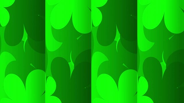 abstract background with green leaves