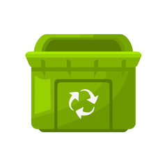 Recycling bin icon, trash can clip art, trash bin vector illustration, clip art trash can, waste management container, world environment day concept