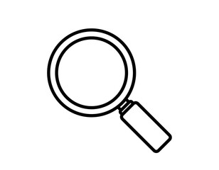 虫眼鏡のベクターイラスト　ルーペのアイコン