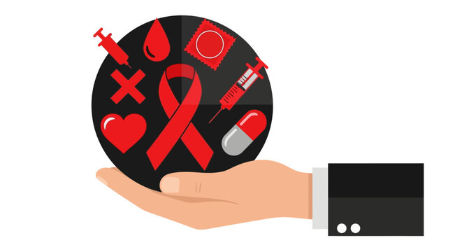 World AIDS Day Prevention Methods Concept