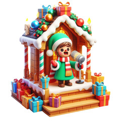 celebration christmas snowy scene