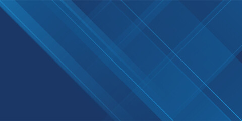 Obraz premium Blue background with abstract box rectangle geometric shapes modern element for banner, presentation design and flyer
