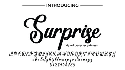 Surprise - Elegant Script Font for Smooth Handwritten Design and Creative Typography
