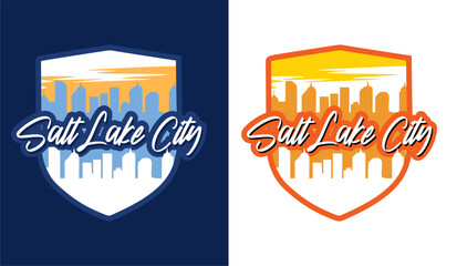 Beautiful mountain and sky views in Salt Lake City, Utah