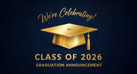 Class of 2026 Graduation Celebration – Class of 2026 Congratulations Graduates Illustration