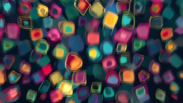 Abstract Colorful Shapes: A captivating abstract composition showcasing a vibrant array of colorful shapes, evoking a sense of artistic expression and dynamic energy. 