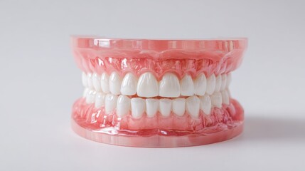 Obraz premium Dental care and hygiene are fundamental to a dentistry background, which also includes oral health, preventive teeth care, orthodontics, implants, surgery, cleaning, and treatments, and is closely