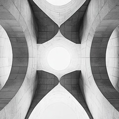 Abstract architecture, arches, light, angles