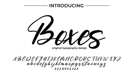Boxes - Elegant Script Font for Smooth Handwritten Design and Creative Typography
