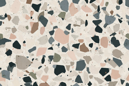 Seamless terrazzo pattern
