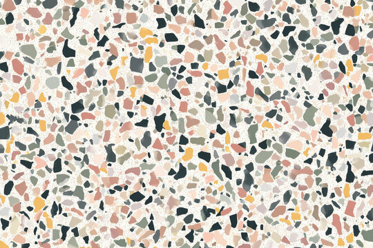 Seamless terrazzo pattern