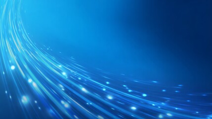 Mesmerizing Blue Light Trails Create a Captivating and Dynamic Background Animation Effect Full of Energy and Motion