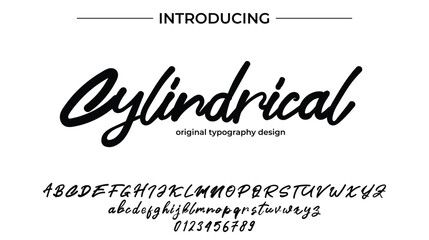 Cylindrical - Elegant Script Font for Smooth Handwritten Design and Creative Typography