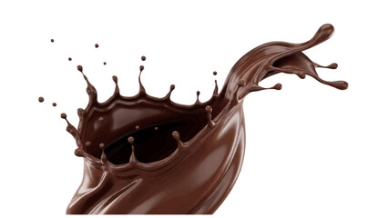 Vector illustration&nbsp;of chocolate splash on a white background