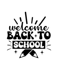 welcome back to school svg design