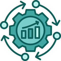 Organizational Growth solid icon