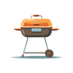 Barbecue grill concept illustration for outdoor cooking