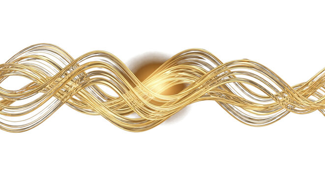 PNG Abstract Transparent Shiny Glowing Gold Wave. Golden Wavy Lines. Luxury background Light   clean PNG - Powered by Adobe
