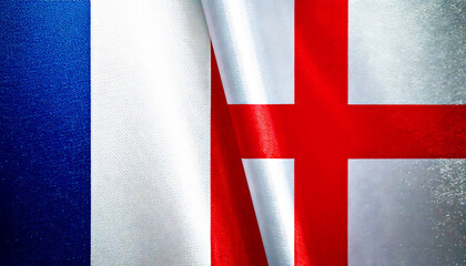 フランスの国旗とイングランドの国旗(France Flag & England flag)
