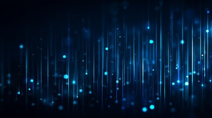 A Captivating Abstract Background Featuring Striking Blue Vertical Lines and Bright Dots to Create a Dynamic Visual Experience