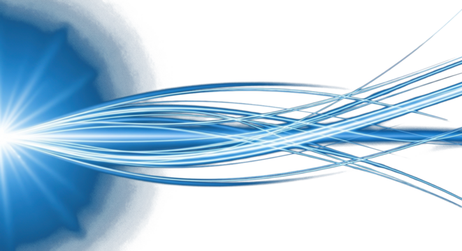 airflow wind wave with soft blue motion lines on black background  clean PNG