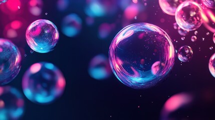 Mesmerizing Soap Bubbles Floating in a Cosmic and Colorful Realm