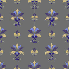 Seamless vector floral pattern design featuring pink blossoms, green leaves, and nature illustration for spring decoration