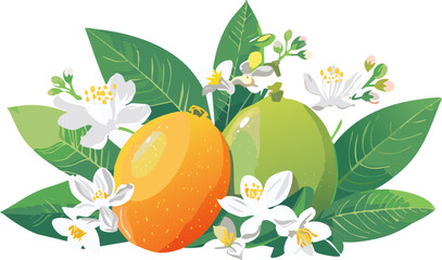 The Orange Tree's Gift: Highlighting the Perpetual Cycle of Growth and Harvest, Symbolizing Consistency and Reliable Access to Essential Nutrients.