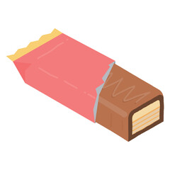 illustration of a chocolate candy bar