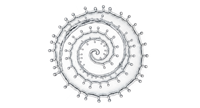 Blue water splash spiral water splash isolated on transparent background - Powered by Adobe