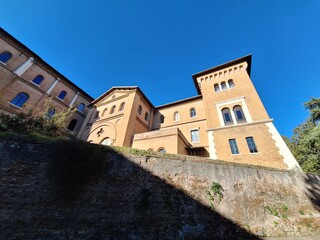 Church in Rome on a sunny morning