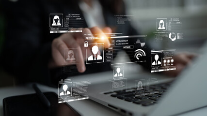 ID security ensures personal data protection with secure login systems, digital identity...