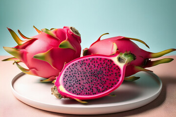 Crisp macro shot of dragon fruit slice encouraging curiosity about tropical plants, nutrition, and creative culinary projects for youth-focused learning programs
