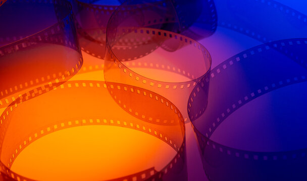 Multicolored film for backgrounds of announcements, posters, and flyers