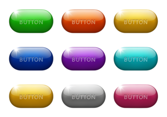 Colorful Buttons Collection Shiny and Modern for Website Design Elements