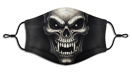 Scary Skull Face Mask - Edgy Halloween & Gothic Style