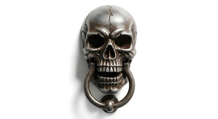 Scary Skull Door Knocker, Gothic Home Decor