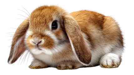 Bunny Portrait: A captivating portrait of an endearing bunny, its soft fur and alert eyes reflecting pure innocence. Every detail captures the essence of this gentle creature.
