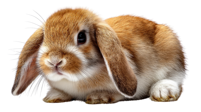 Bunny Portrait: A captivating portrait of an endearing bunny, its soft fur and alert eyes reflecting pure innocence. Every detail captures the essence of this gentle creature.
