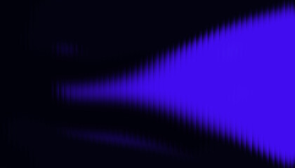 Abstract Smooth Blue and Violet Light Wave on Dark Background. Fluid Gradient Glare. Dark Abstract Wallpaper with Gentle Wavy Blue Light Leak and Vertical Texture