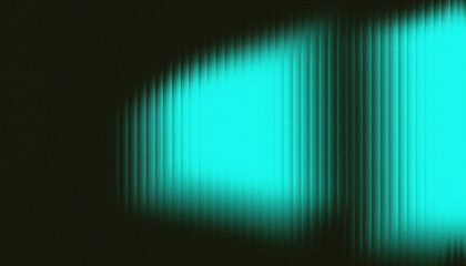 Abstract Two Panel Cyan Light Effect on Dark Vertical Stripe Background. Twin Aqua Light Boxes on Black Textured Surface. Futuristic UI Design Element