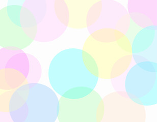 Soft Pastel Circles Background.