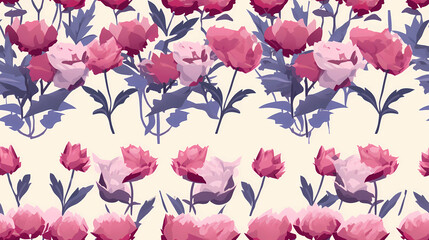 Embrace a pixel art style for your flower pattern