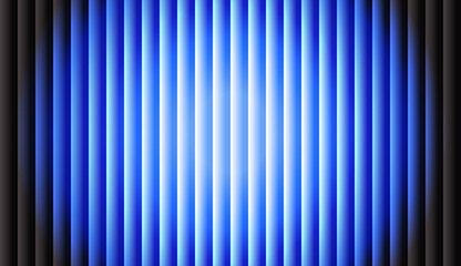 Bright Central Blue Glow Vertical Stripes Gradient Background with Glass Effect